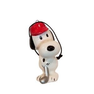 Vintage Snoopy Golf Ornament Christmas Collectible